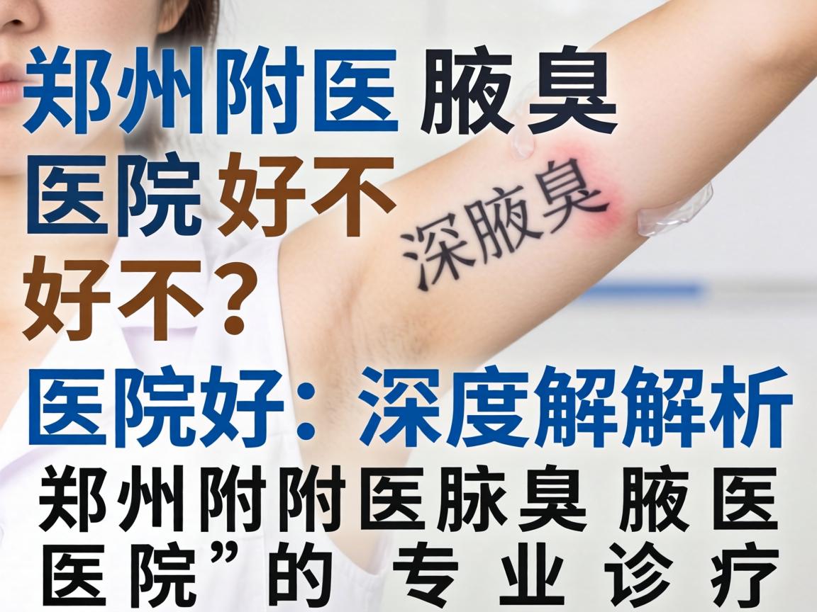 郑州附医腋臭医院好不好？深度解析郑州附医腋臭医院的专业诊疗