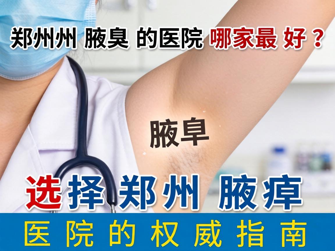郑州腋臭医院哪家最好？选择郑州腋臭医院的权威指南