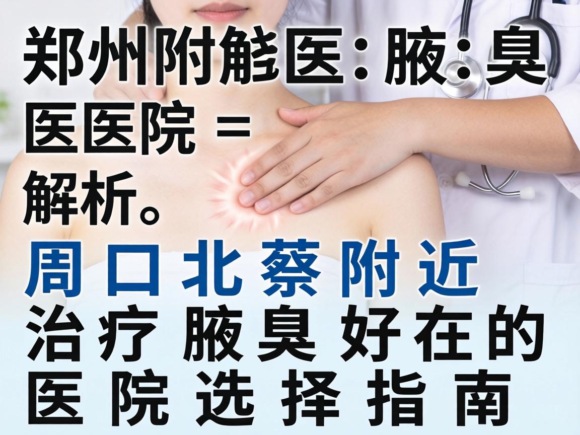 郑州附医腋臭医院解析，周口北蔡附近治疗腋臭好的医院选择指南