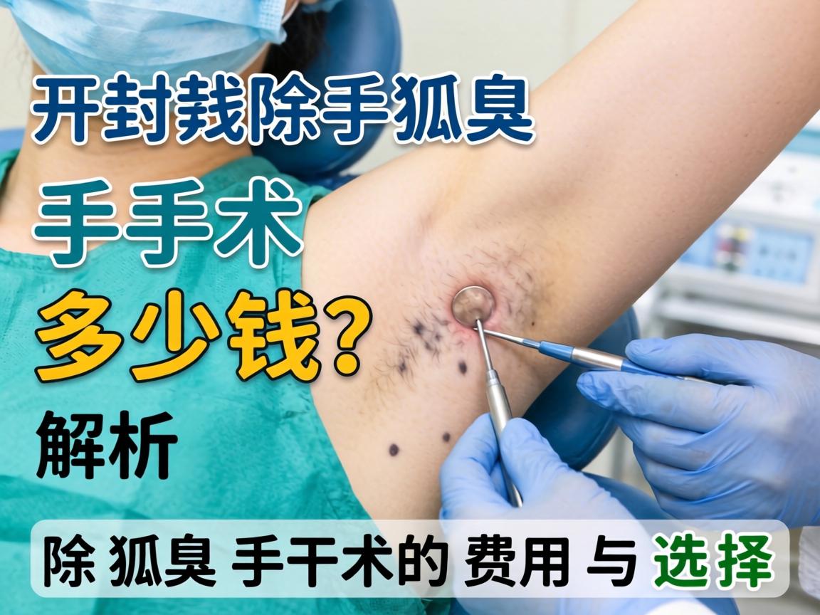 开封除狐臭手术多少钱？解析除狐臭手术的费用与选择