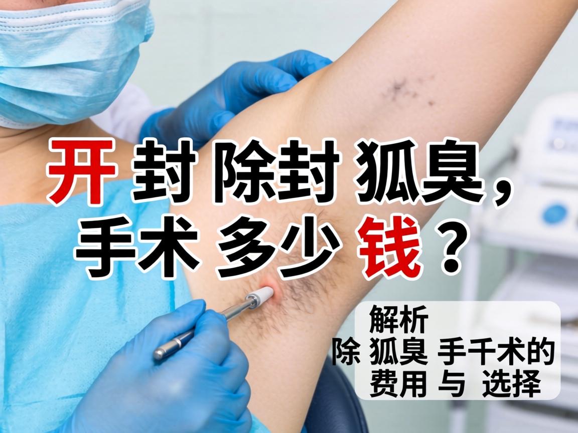 开封除狐臭手术多少钱？解析除狐臭手术的费用与选择