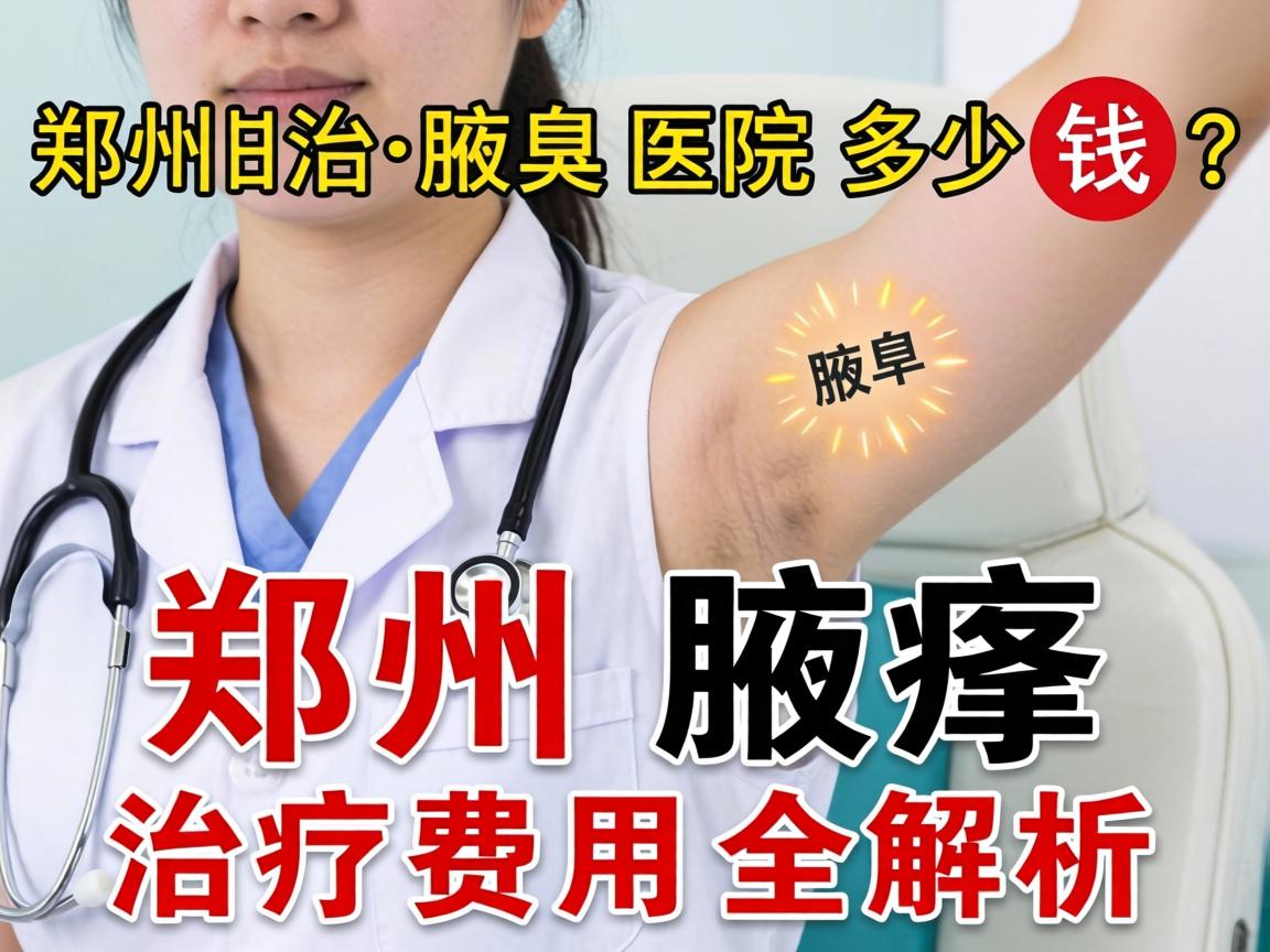 郑州治腋臭医院多少钱？郑州腋臭治疗费用全解析