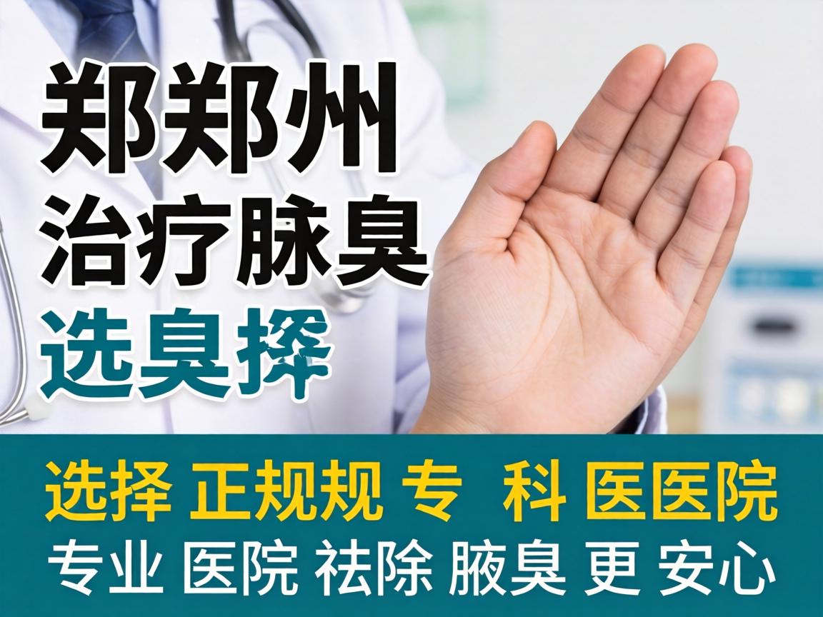 郑州治疗腋臭选择正规专科医院，专业医院祛除腋臭更安心