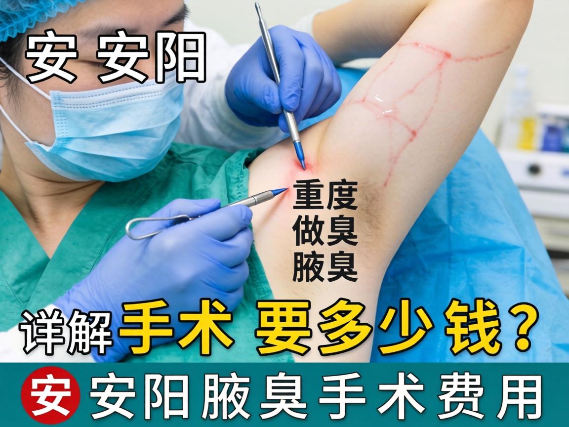 在安阳做重度腋臭手术要多少钱？详解安阳腋臭手术费用