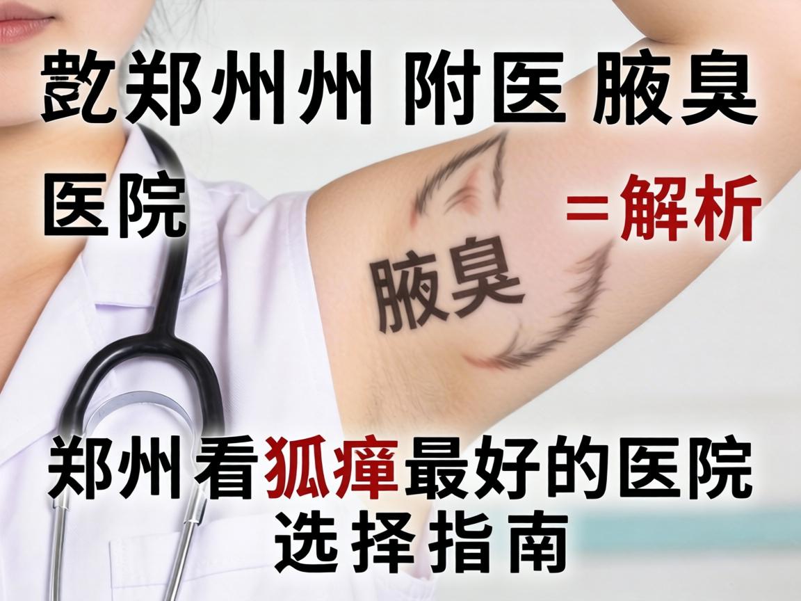 郑州附医腋臭医院解析,郑州看狐臭最好的医院选择指南 郑州附医腋臭医院解析,郑州看狐臭最好的医院选择指南