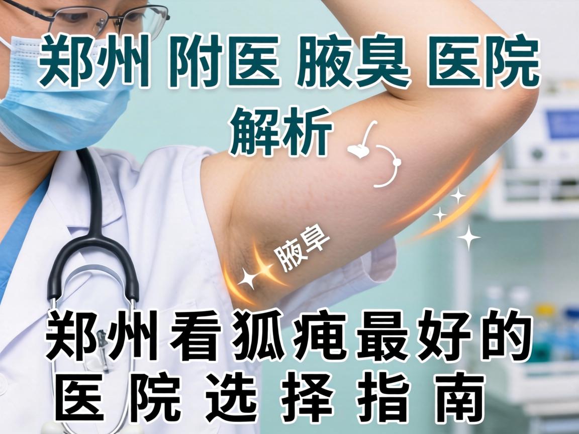 郑州附医腋臭医院解析,郑州看狐臭最好的医院选择指南 郑州附医腋臭医院解析,郑州看狐臭最好的医院选择指南