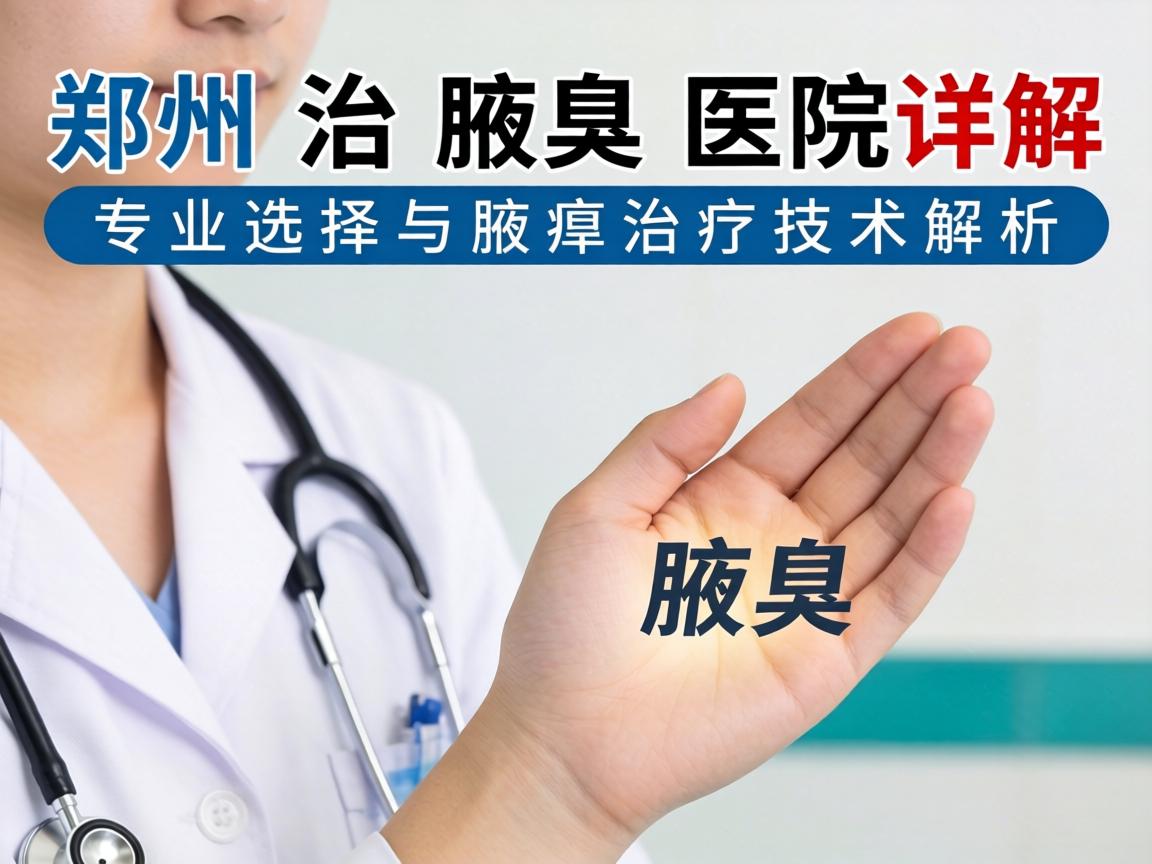 郑州治腋臭医院详解，专业选择与腋臭治疗技术解析