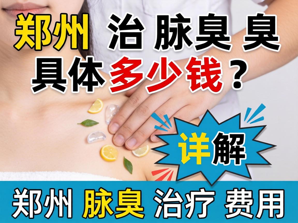 郑州治腋臭具体多少钱？详解郑州腋臭治疗费用