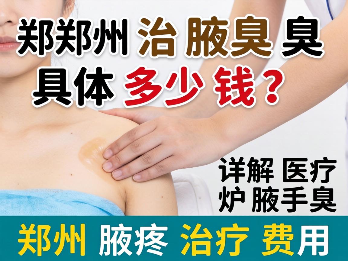 郑州治腋臭具体多少钱？详解郑州腋臭治疗费用