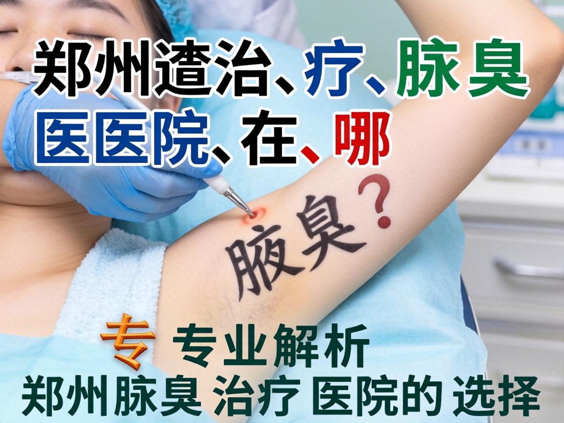 郑州治疗腋臭医院在哪？专业解析郑州腋臭治疗医院的选择