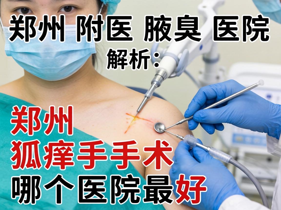 郑州附医腋臭医院解析，郑州狐臭手术哪个医院最好