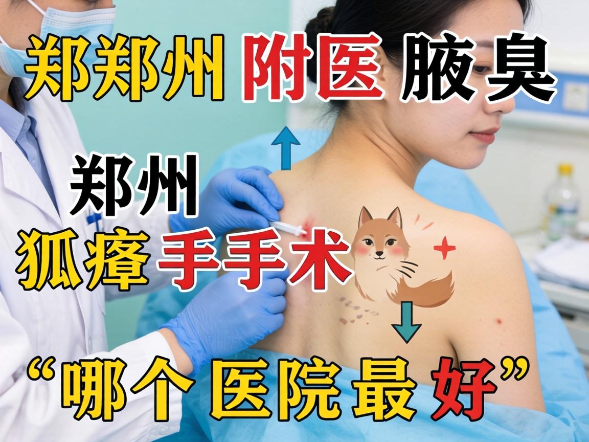 郑州附医腋臭医院解析，郑州狐臭手术哪个医院最好