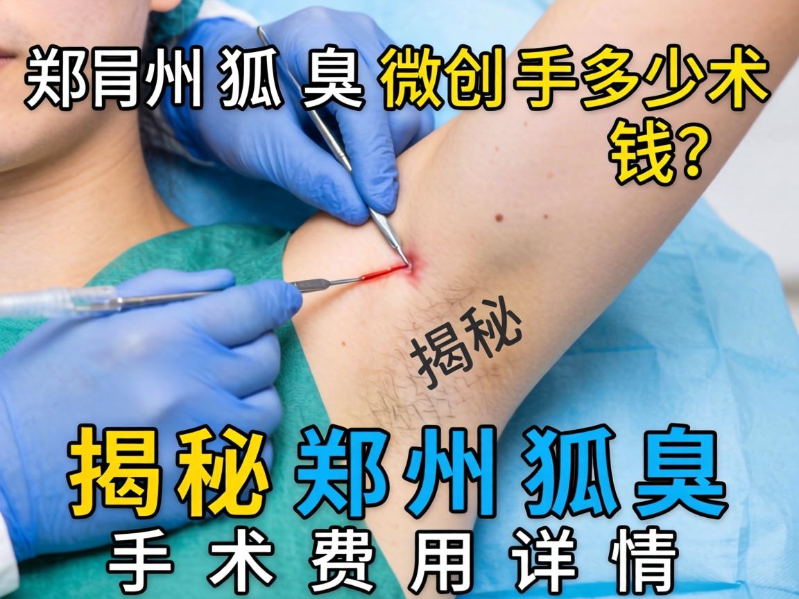 郑州狐臭微创手术多少钱？揭秘郑州狐臭手术费用详情