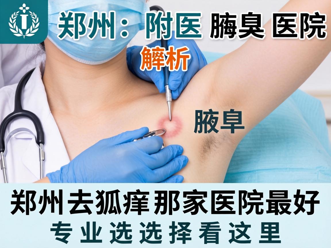 郑州附医腋臭医院解析，郑州去狐臭那家医院最好，专业选择看这里