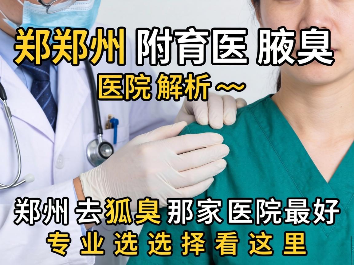 郑州附医腋臭医院解析，郑州去狐臭那家医院最好，专业选择看这里