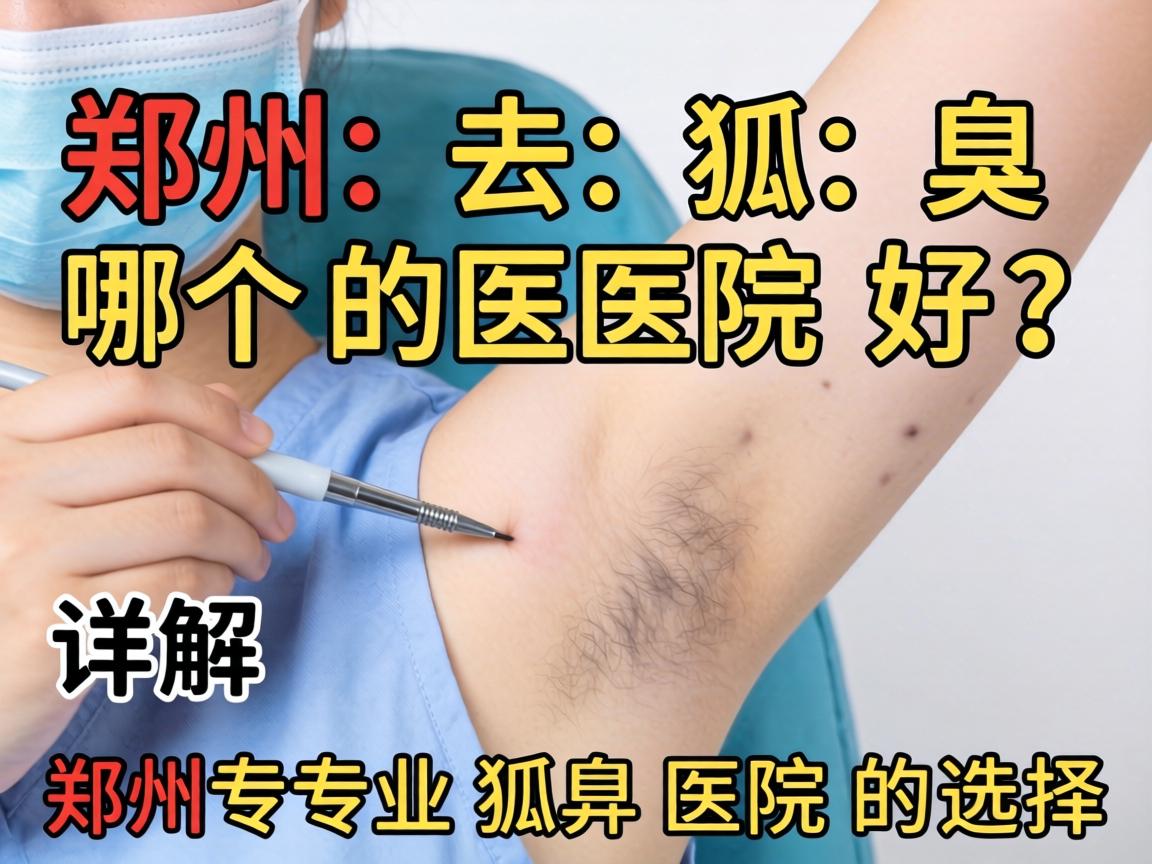 郑州去狐臭哪个医院好？详解郑州专业狐臭医院的选择