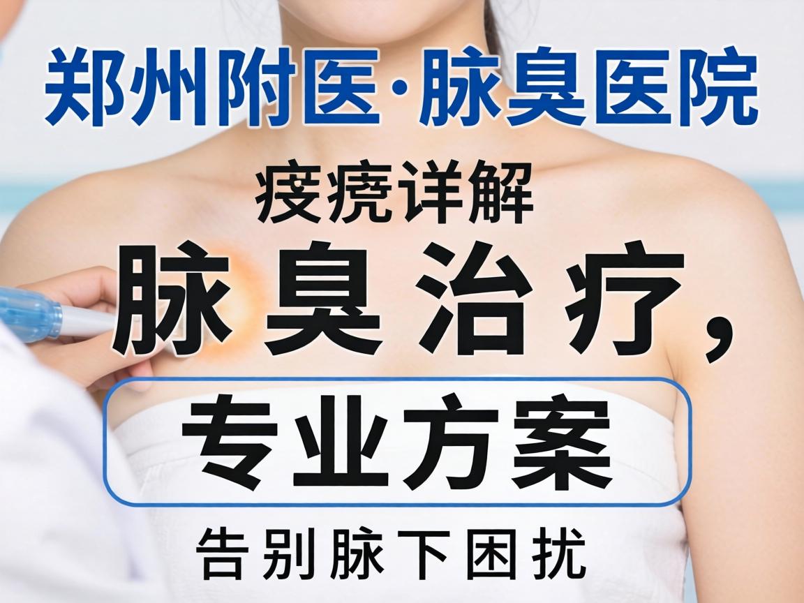 郑州附医腋臭医院详解腋臭治疗，专业方案告别腋下困扰