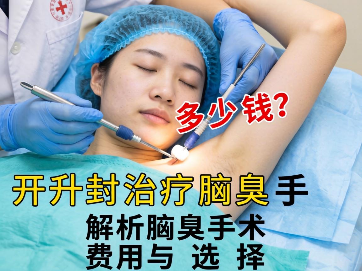开封治疗腋臭手术多少钱？解析腋臭手术费用与选择