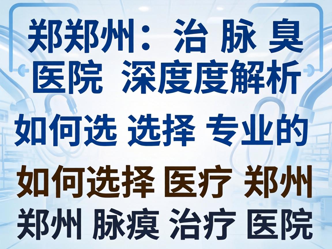 郑州治腋臭医院深度解析，如何选择专业的郑州腋臭治疗医院