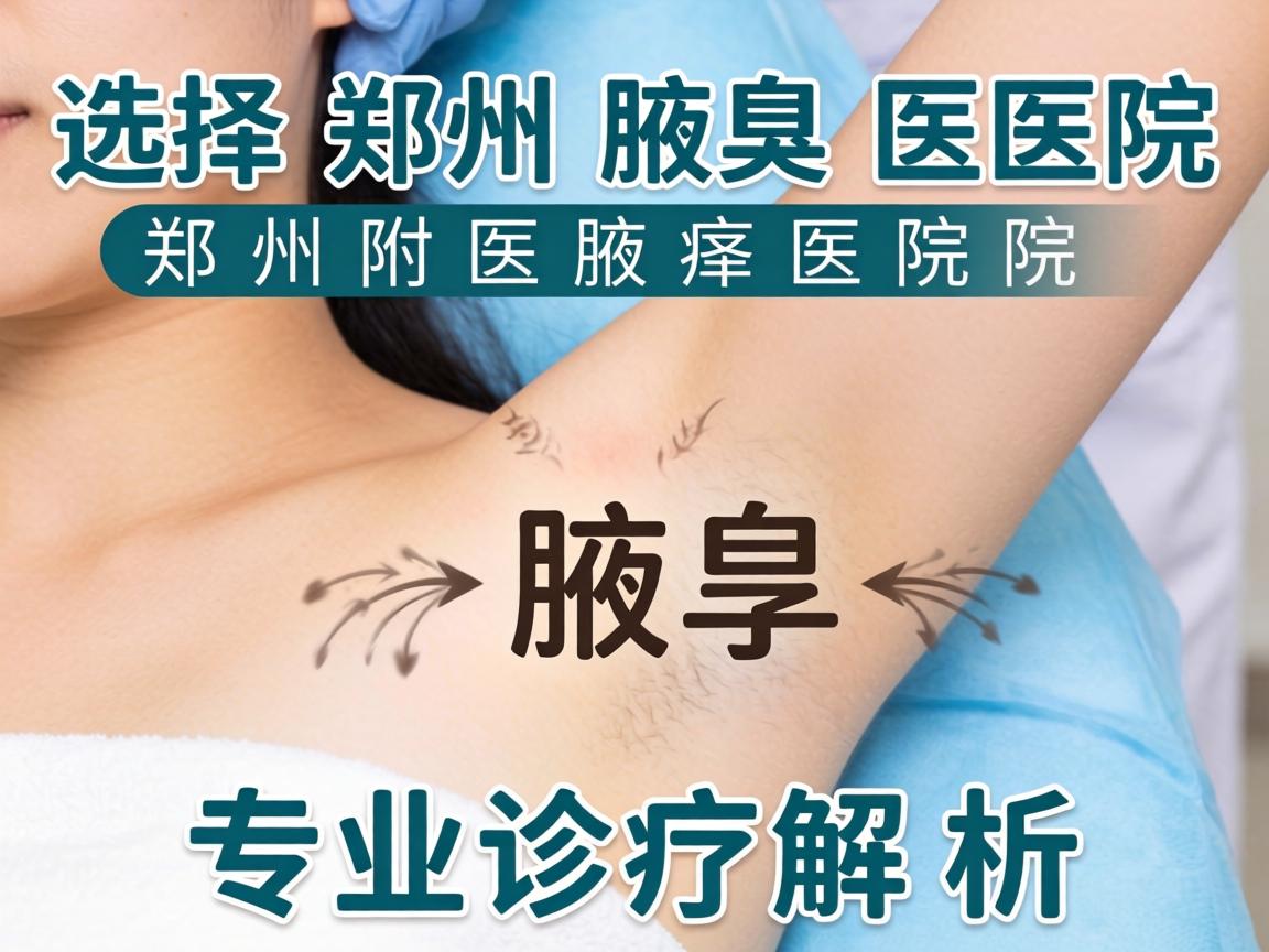 选择郑州腋臭医院，郑州附医腋臭医院的专业诊疗解析