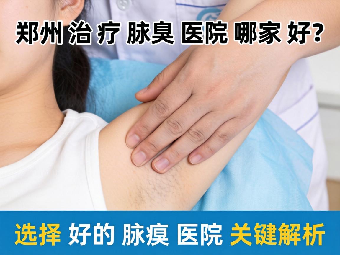 郑州治疗腋臭医院哪家好？选择好的腋臭医院关键解析