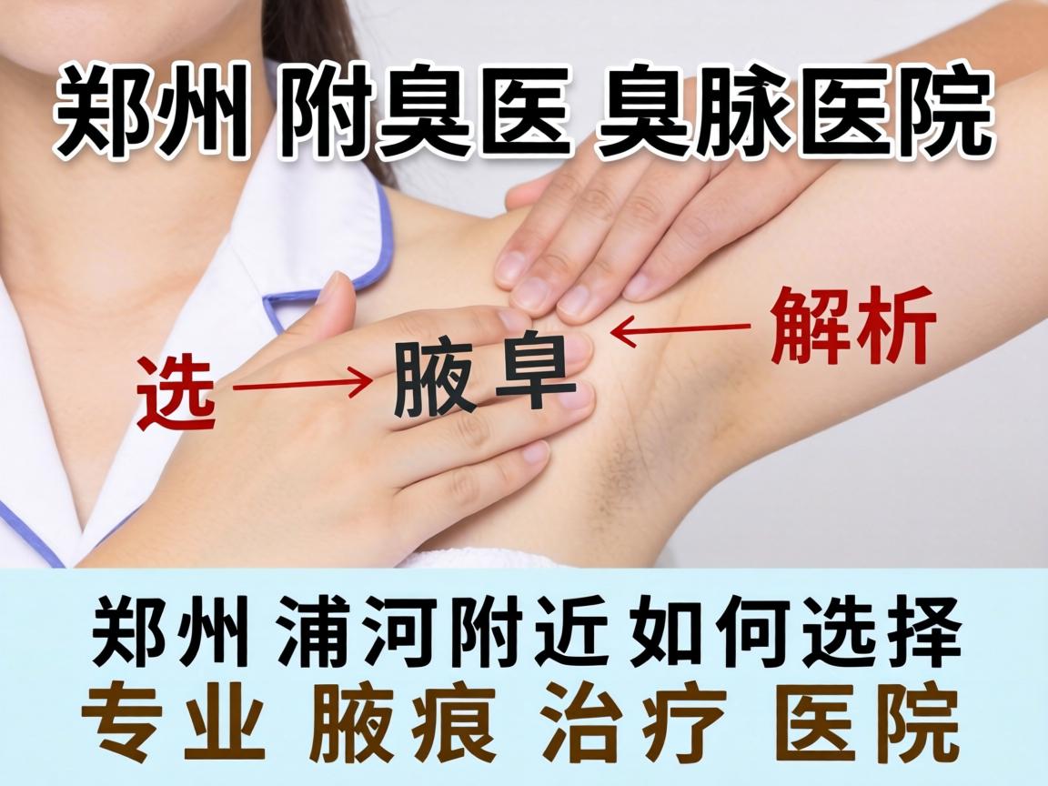 郑州附医腋臭医院解析，在郑州浦江附近如何选择专业腋臭治疗医院