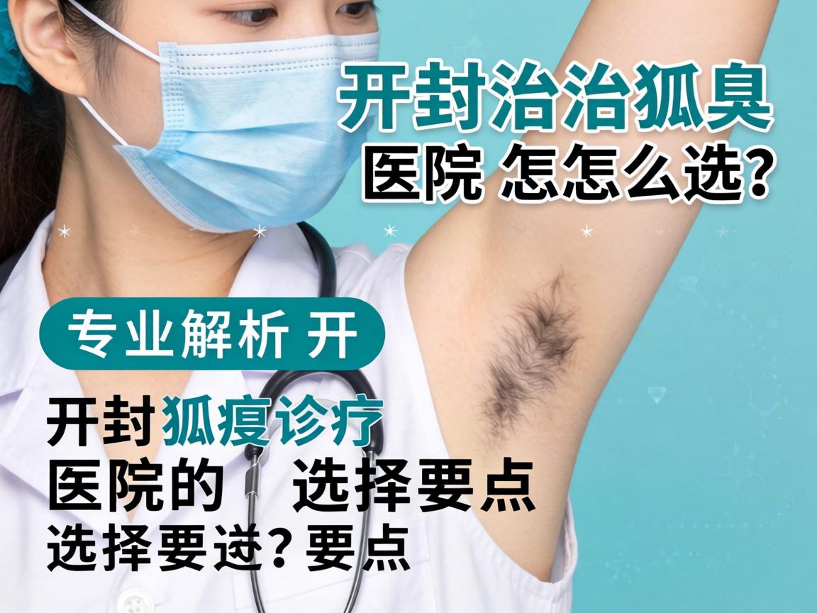 开封治狐臭医院怎么选？专业解析开封狐臭诊疗医院的选择要点