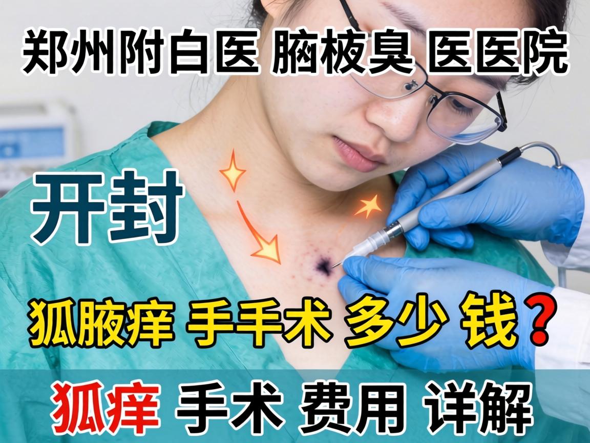 郑州附医腋臭医院解析，开封狐臭手术多少钱？狐臭手术费用详解