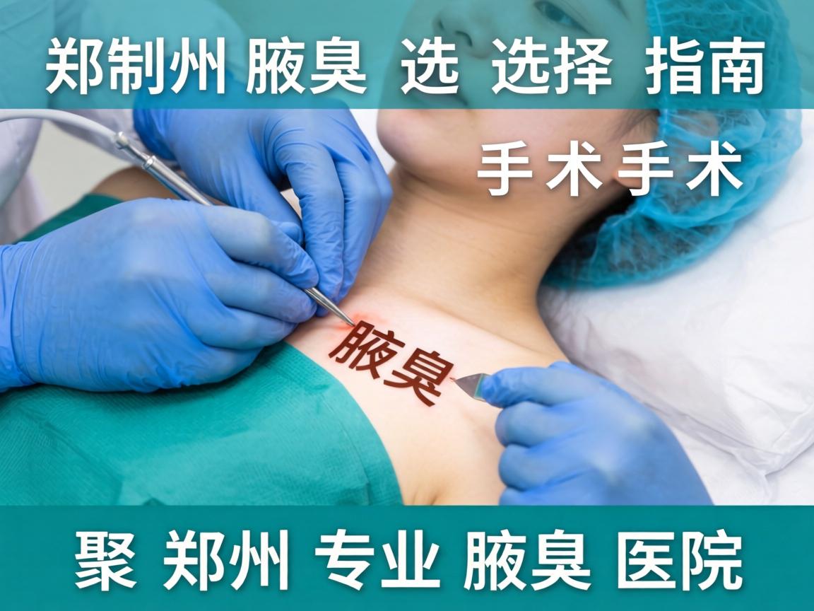 郑州腋臭手术选择指南，聚焦郑州专业腋臭医院
