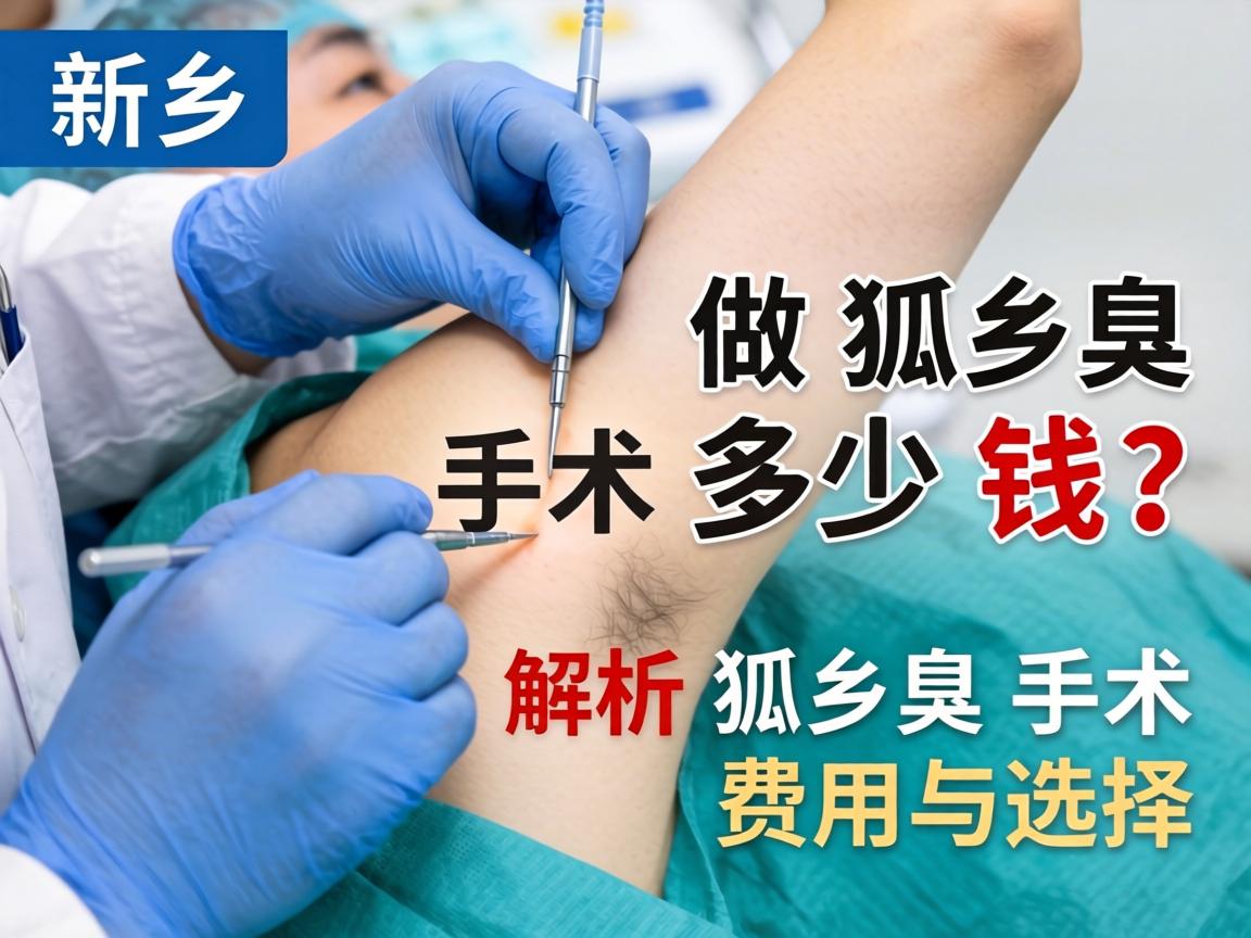 新乡做狐臭手术多少钱？解析狐臭手术费用与选择