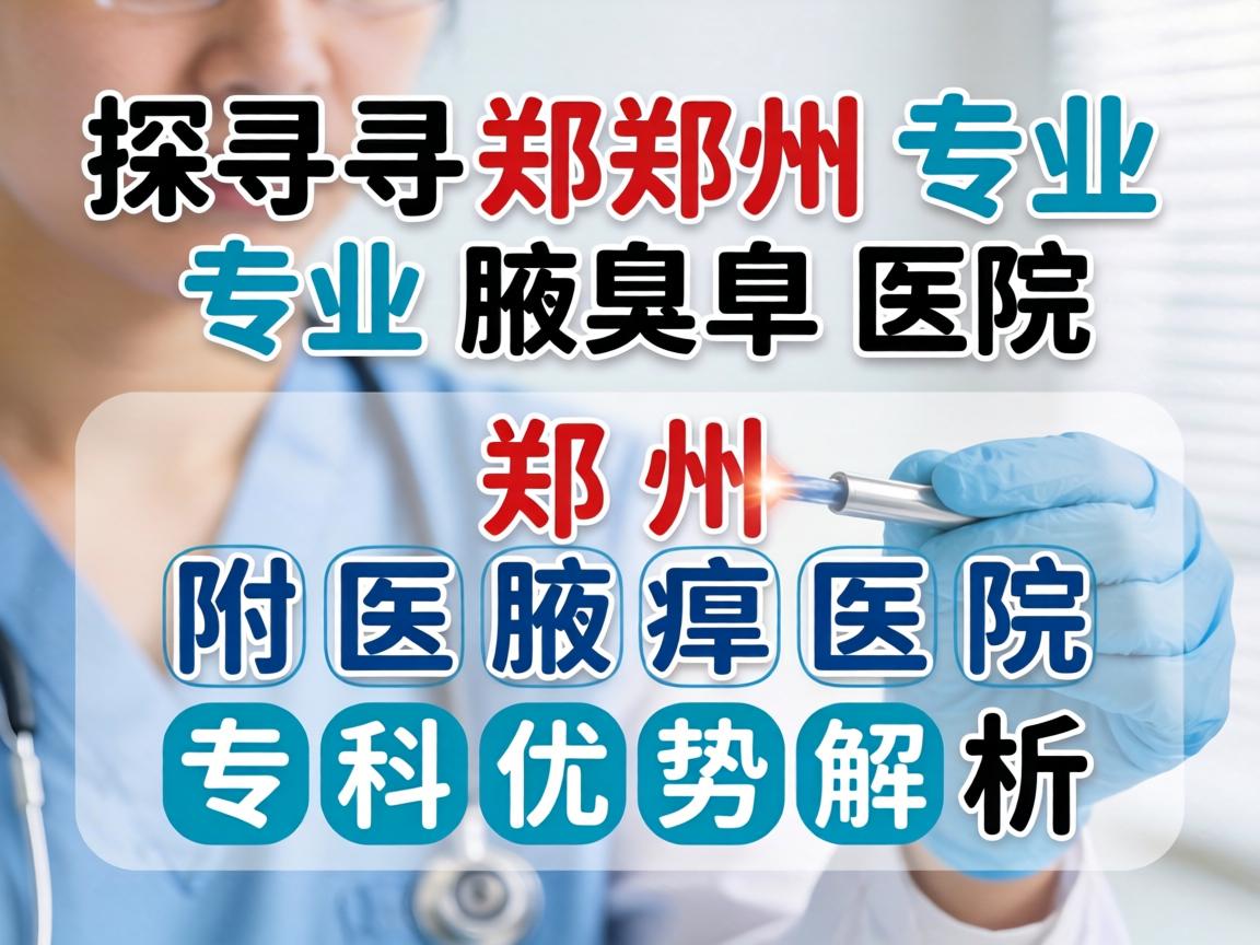 探寻郑州专业腋臭医院，郑州附医腋臭医院的专科优势解析