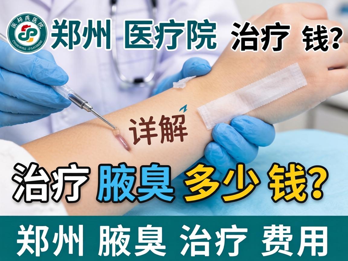 郑州医院治疗腋臭多少钱？详解郑州腋臭治疗费用
