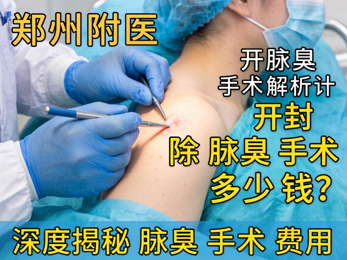 郑州附医腋臭手术解析，开封除腋臭手术多少钱？深度揭秘腋臭手术费用