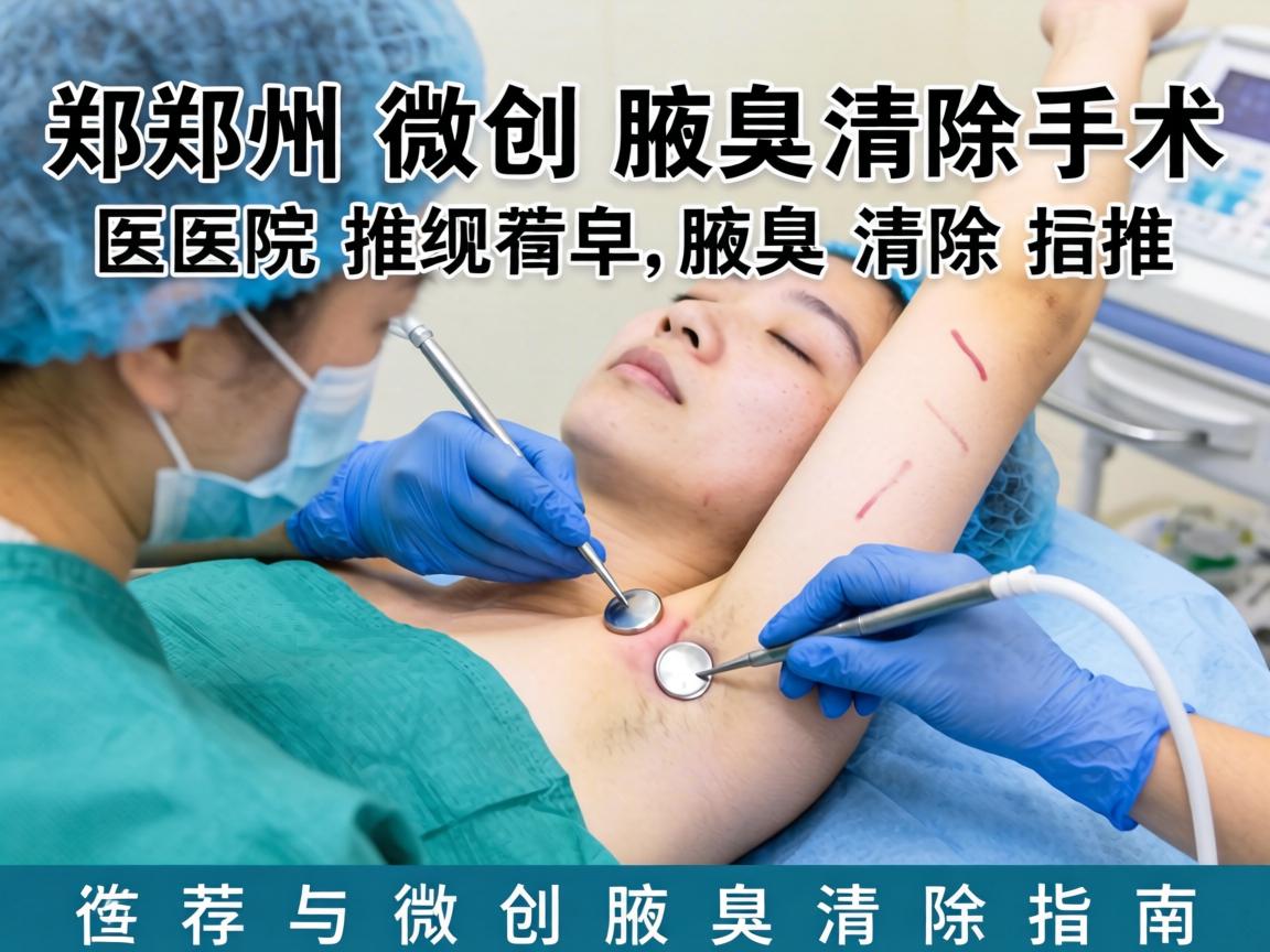 郑州微创腋臭清除手术医院推荐与微创腋臭清除指南