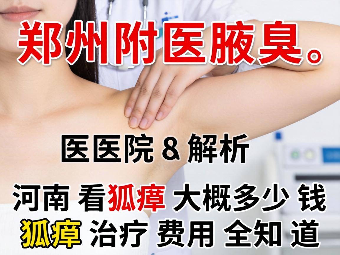 郑州附医腋臭医院解析，河南看狐臭大概多少钱，狐臭治疗费用全知道