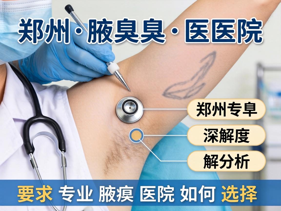 郑州腋臭医院深度解析，郑州专业腋臭医院如何选择