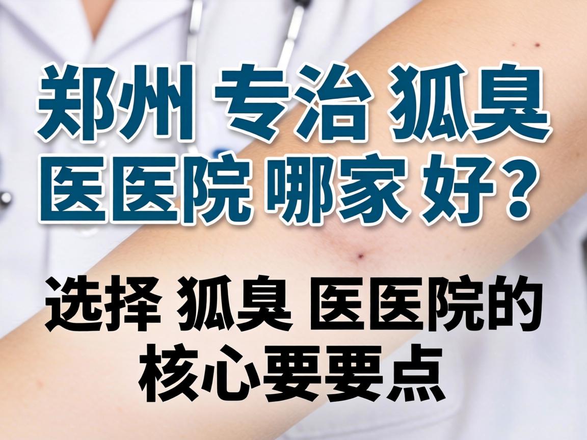 郑州专治狐臭医院哪家好？选择狐臭医院的核心要点