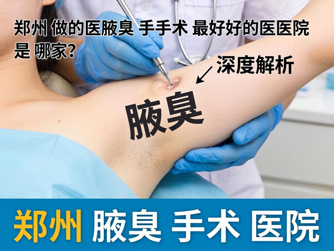 郑州做腋臭手术最好的医院是哪家？深度解析郑州腋臭手术医院
