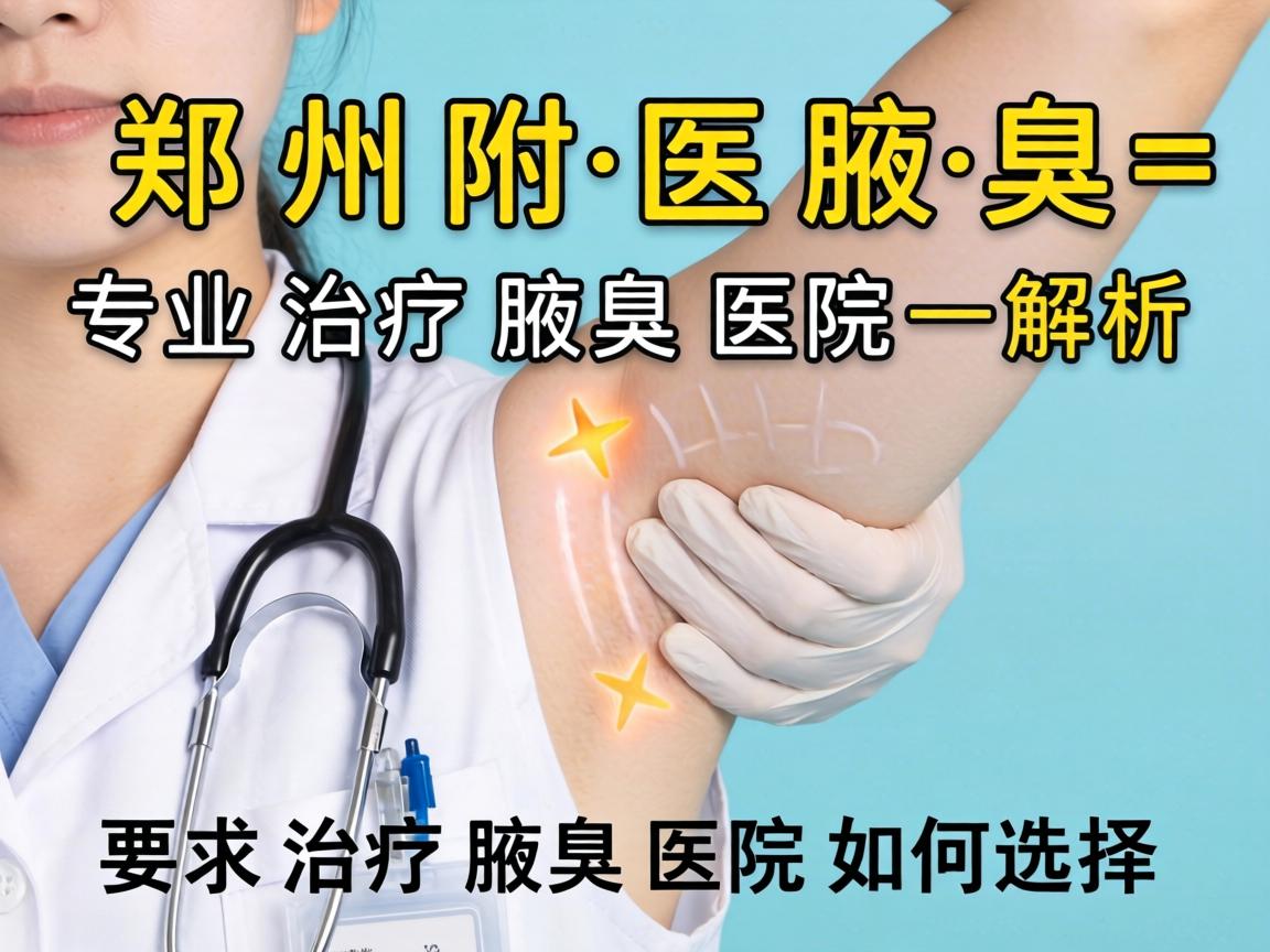 郑州附医腋臭医院解析，专业治疗腋臭的医院如何选择