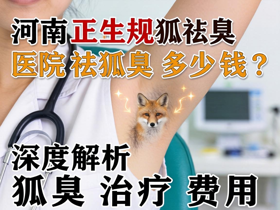 河南正规狐臭医院祛狐臭多少钱？深度解析狐臭治疗费用