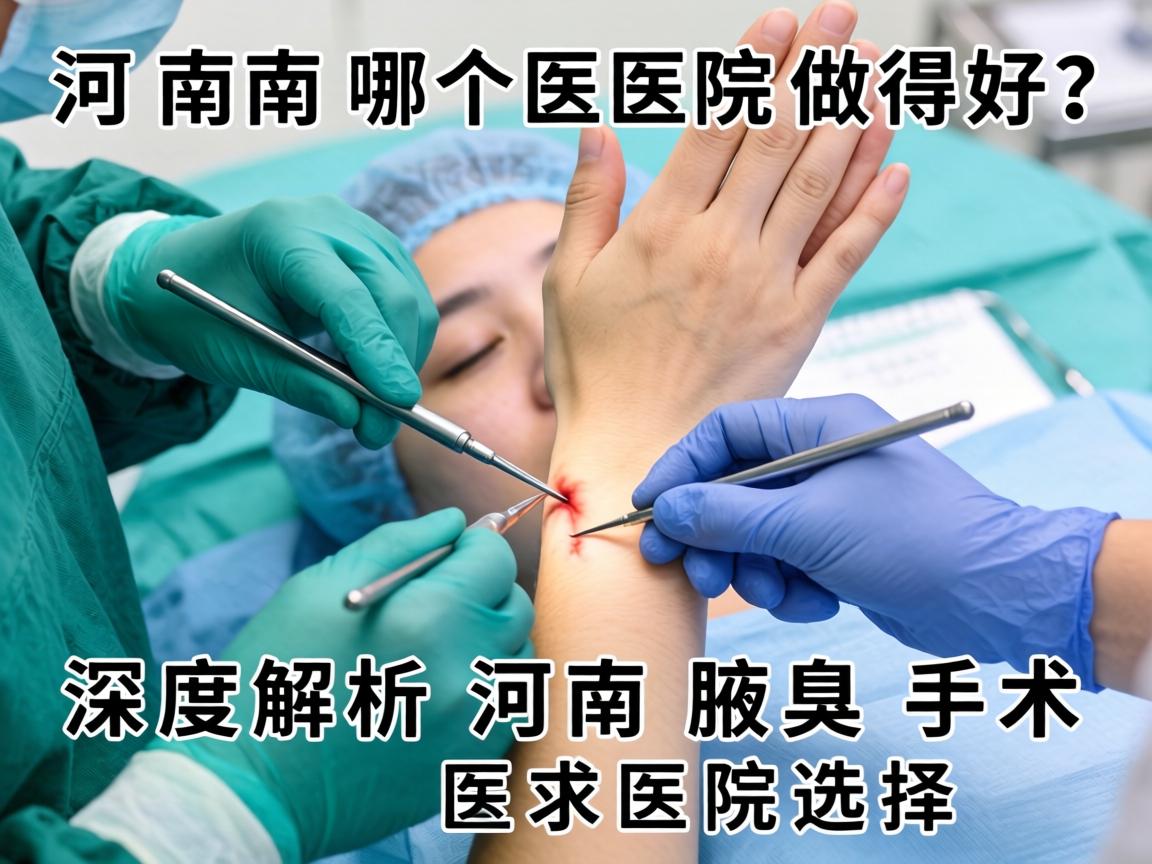 河南腋臭手术哪个医院做得好？深度解析河南腋臭手术医院选择