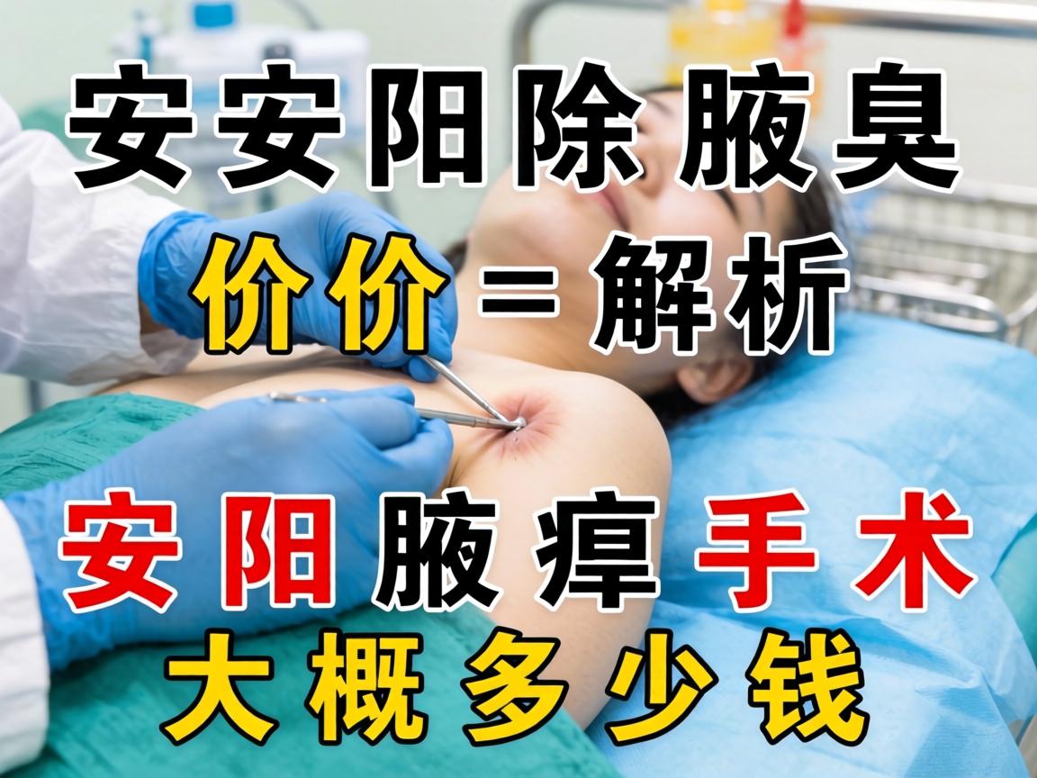 安阳除腋臭手术价格解析，安阳腋臭手术大概多少钱