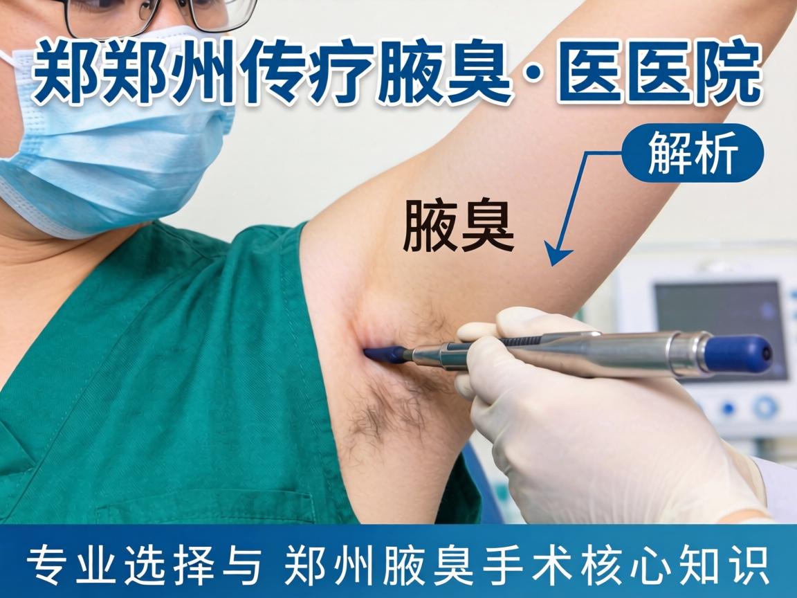郑州腋臭手术医院解析，专业选择与郑州腋臭手术核心知识