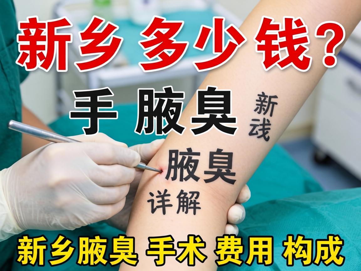 新乡腋臭手术多少钱？详解新乡腋臭手术费用构成