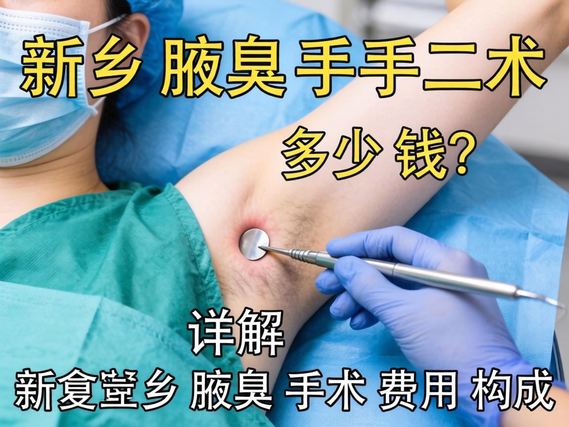 新乡腋臭手术多少钱？详解新乡腋臭手术费用构成