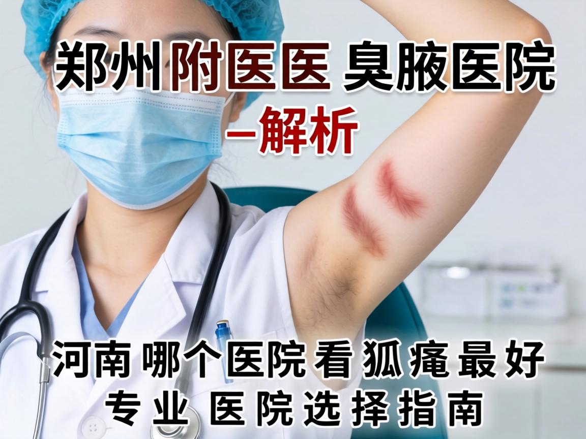 郑州附医腋臭医院解析，河南哪个医院看狐臭最好，专业医院选择指南