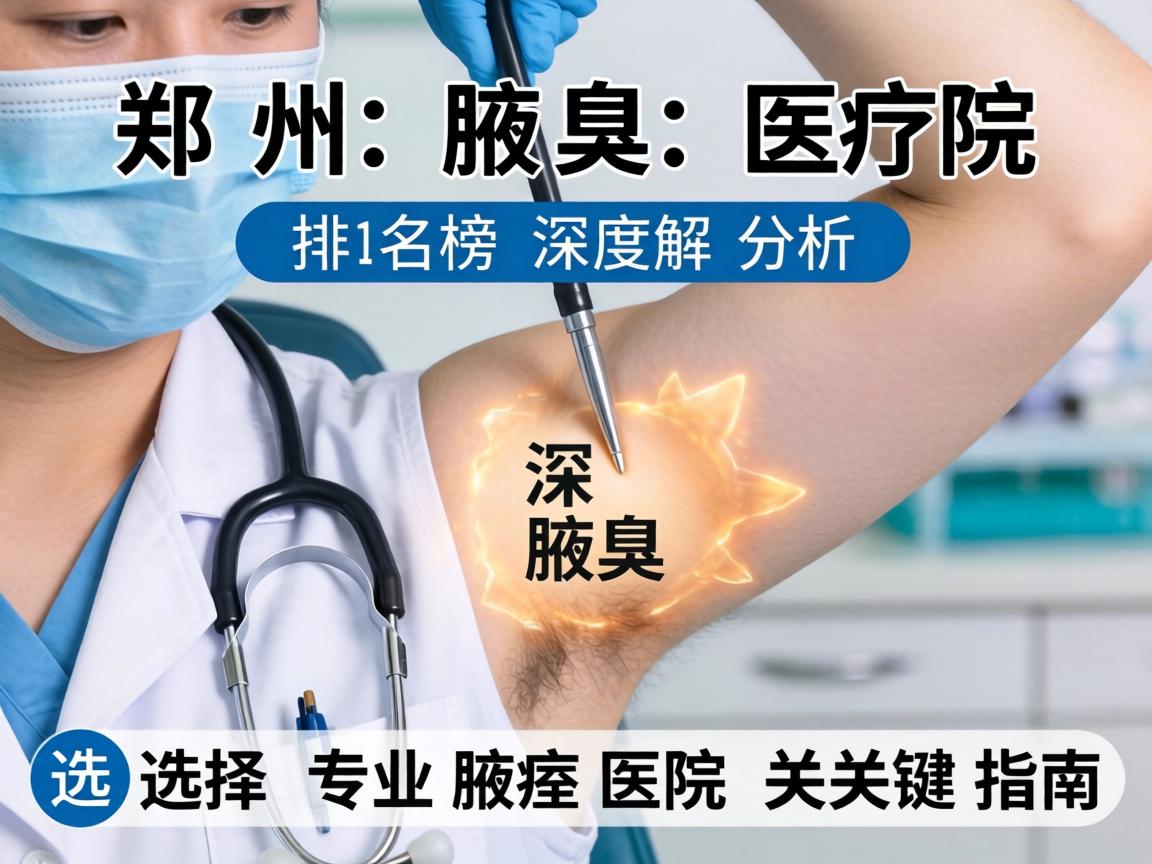 郑州腋臭医院排名榜深度解析，选择专业腋臭医院的关键指南