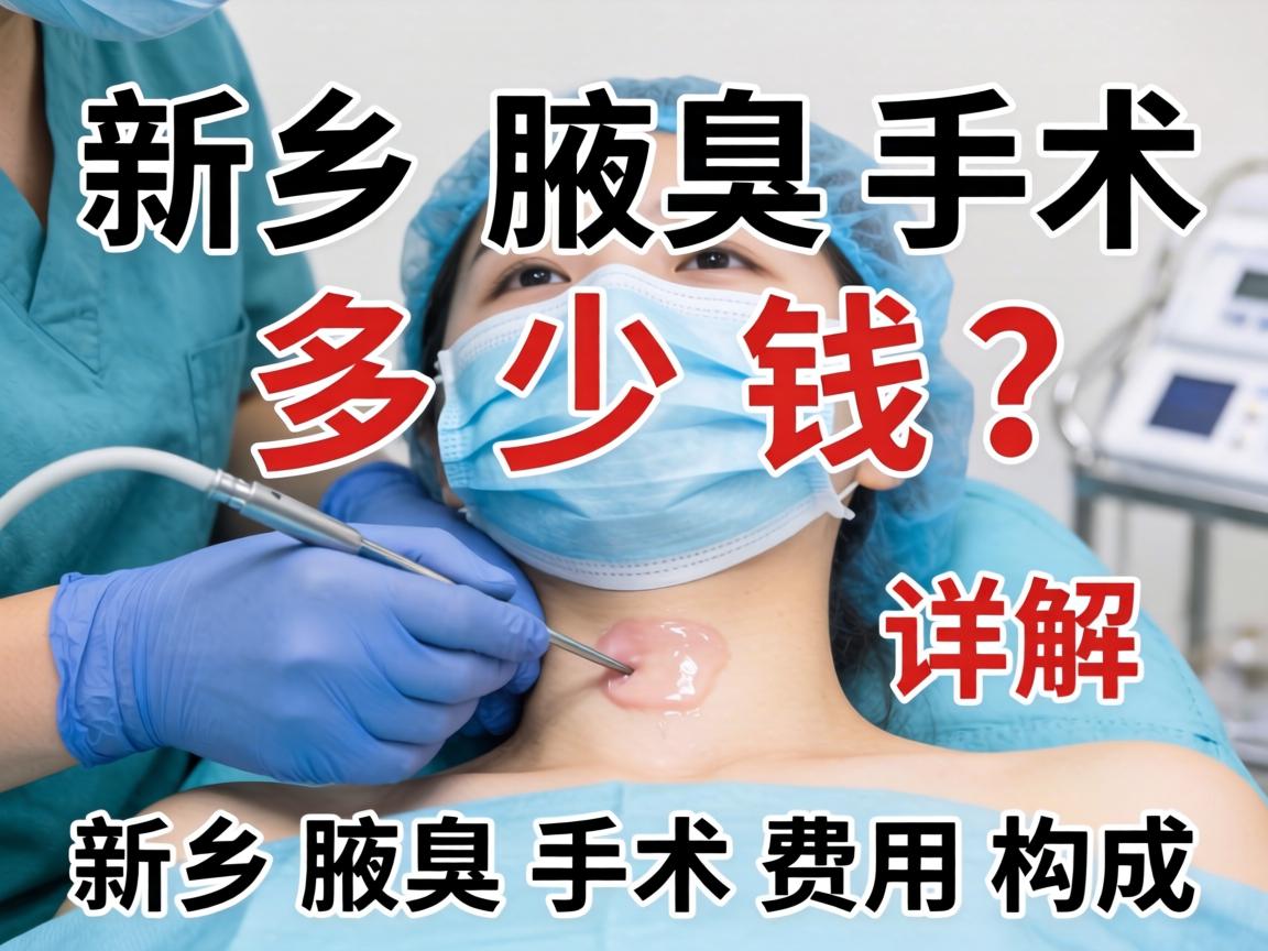 新乡腋臭手术多少钱？详解新乡腋臭手术费用构成