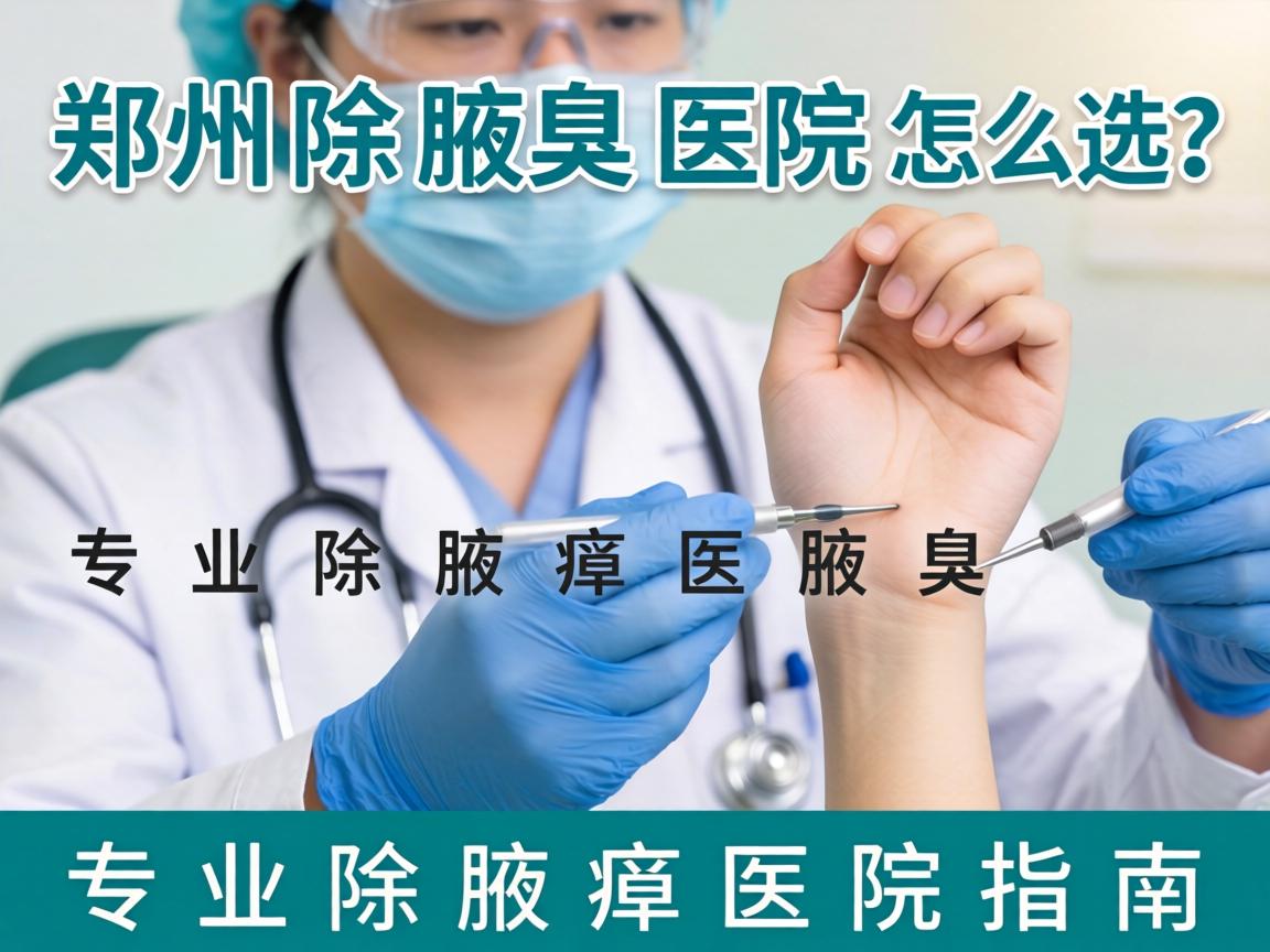 郑州除腋臭医院怎么选？专业除腋臭医院指南