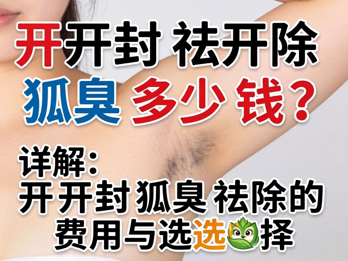 开封祛除狐臭多少钱？详解开封狐臭祛除的费用与选择